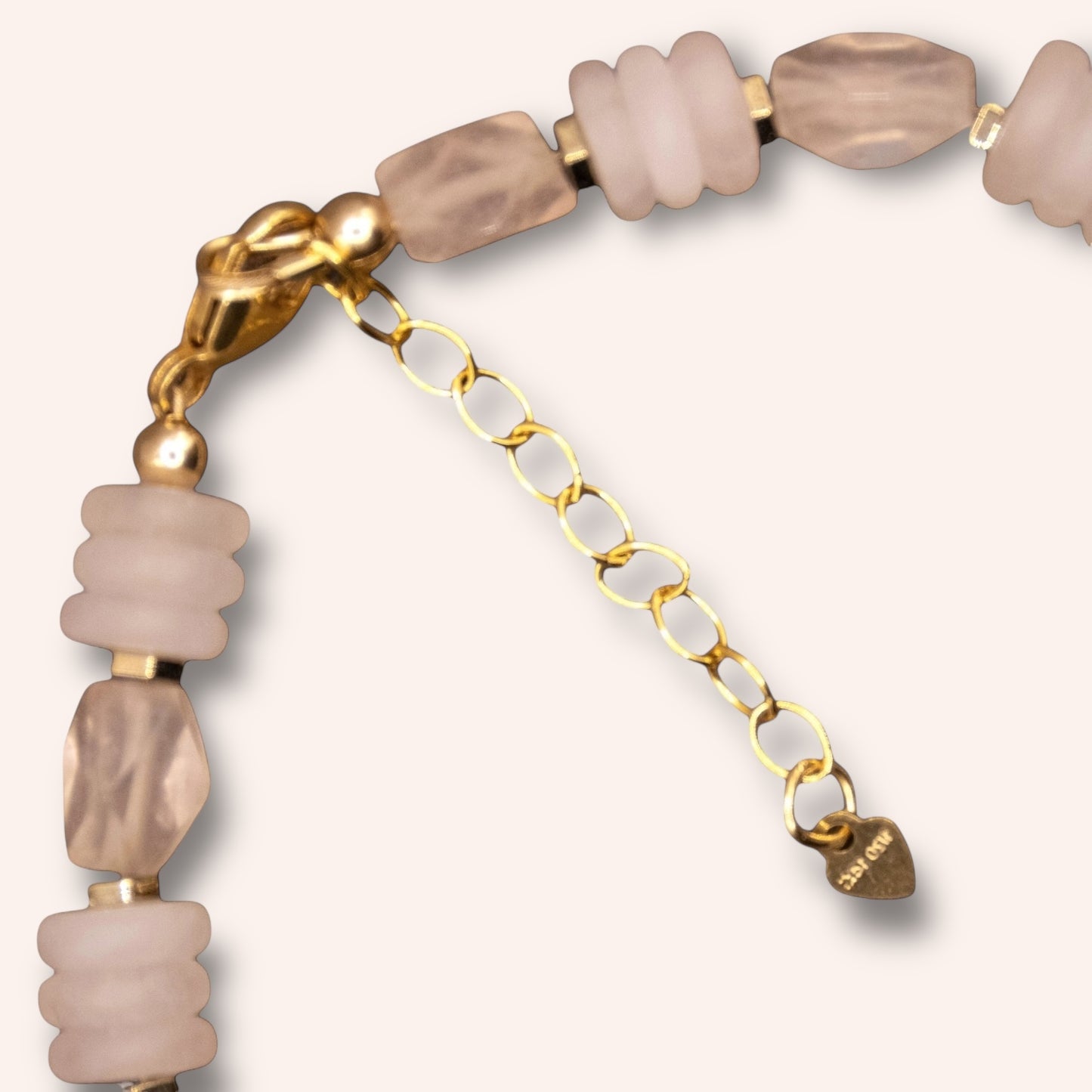 Heart Blush (Rose Quartz) Bracelet