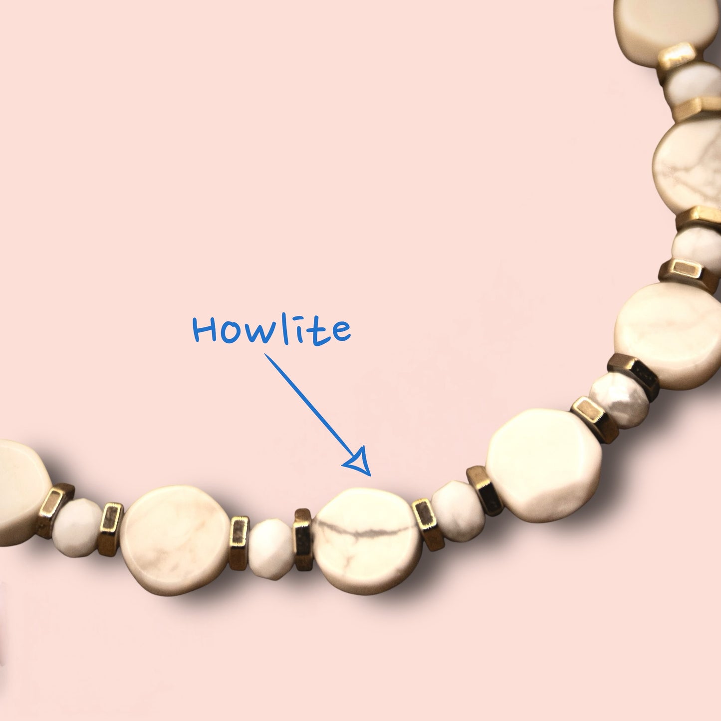 Gilded Howlite Bracelet