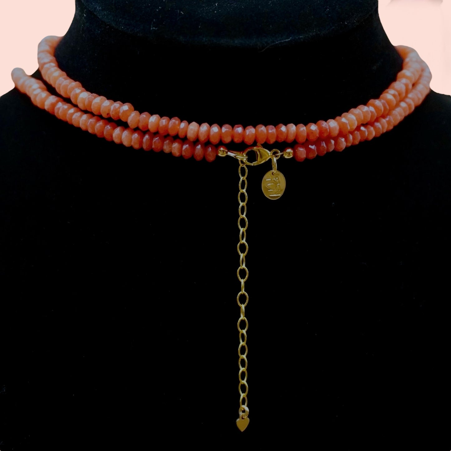 Fiery Strength Red Agate Wrap Necklace