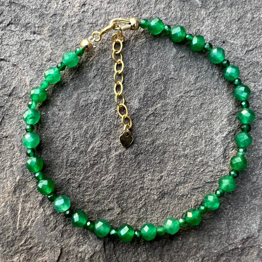 Smart and Strong (Green Onyx) Bracelet
