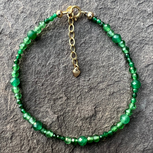 Smart and Strong (Green Onyx) Bracelet