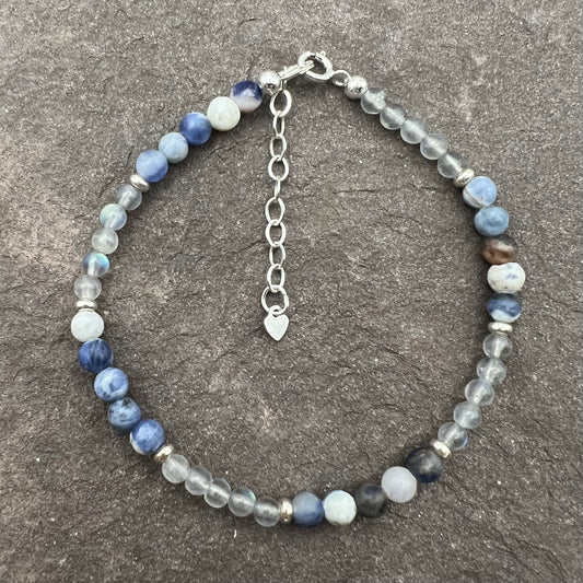 Serene and Harmonious (Moonstone and Sodalite) bracelet