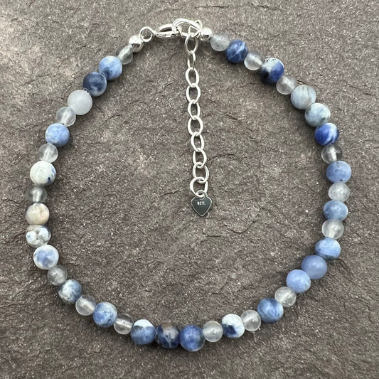Serene and Harmonious (Moonstone and Sodalite) bracelet
