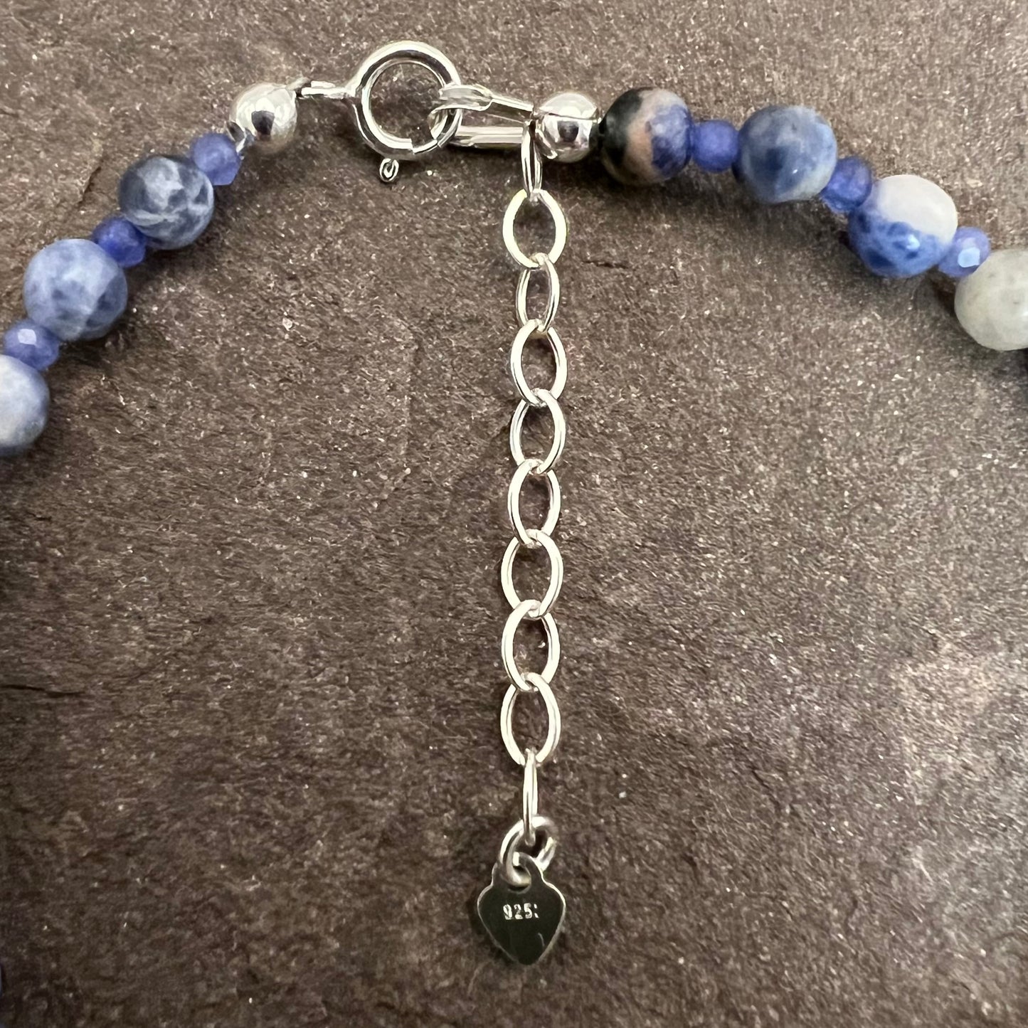 Pulsera Calm &amp; Serene (sodalita azul y aventurina)