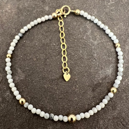 Patience and Calm (Howlite) Bracelet