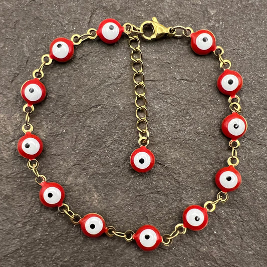 Stainless Steel Evil Eye Bracelet