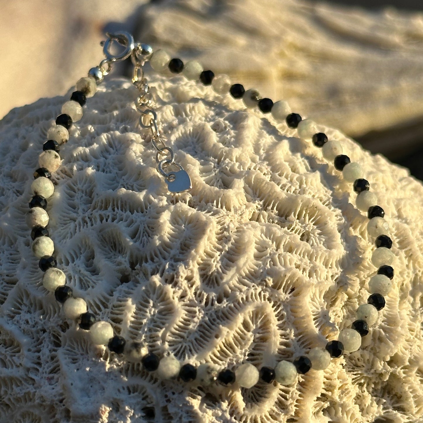 Protection (Black Tourmaline & Kiwi Jasper) bracelet