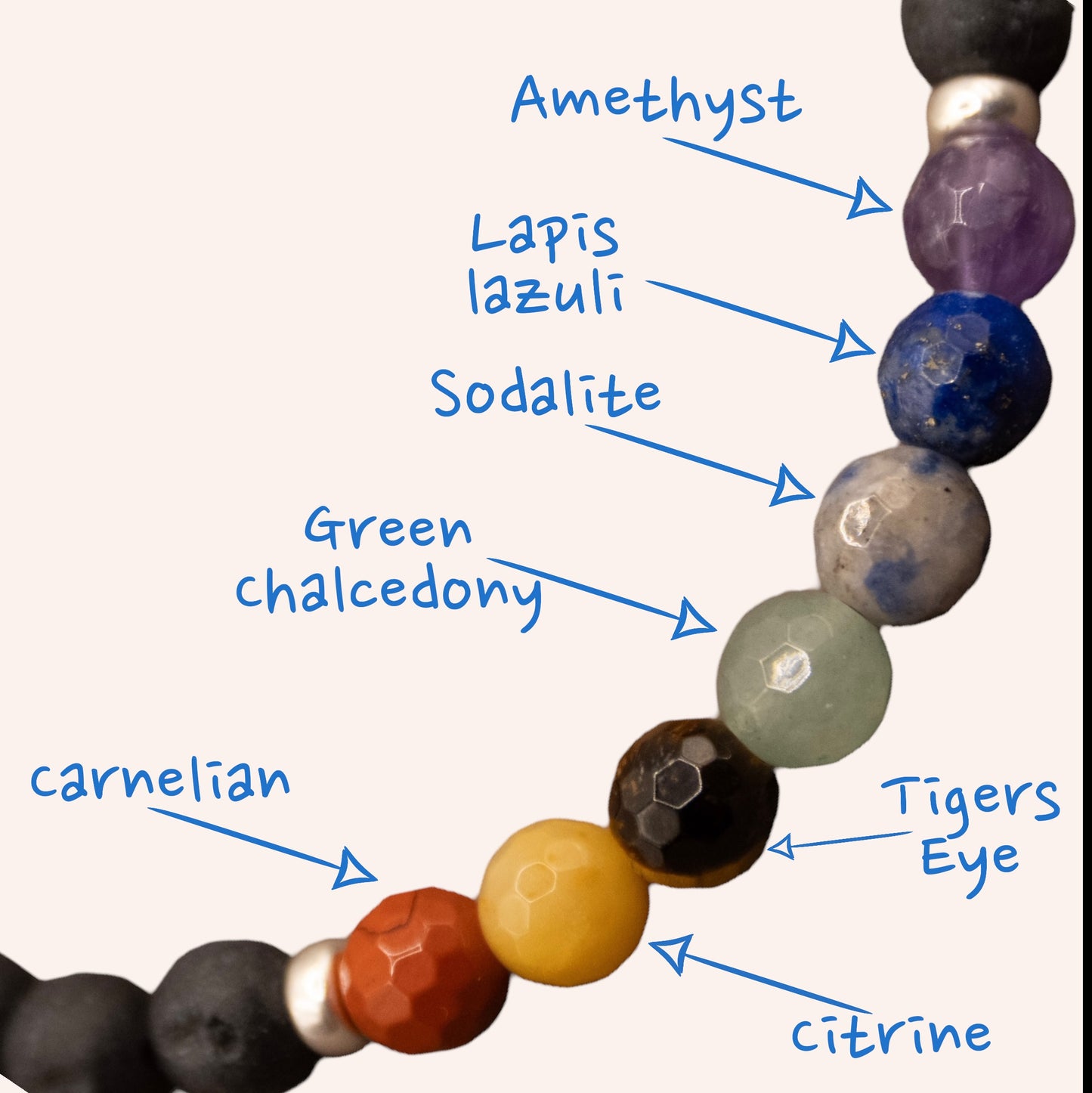 7 Chakra Lava Stone Diffuser Bracelet