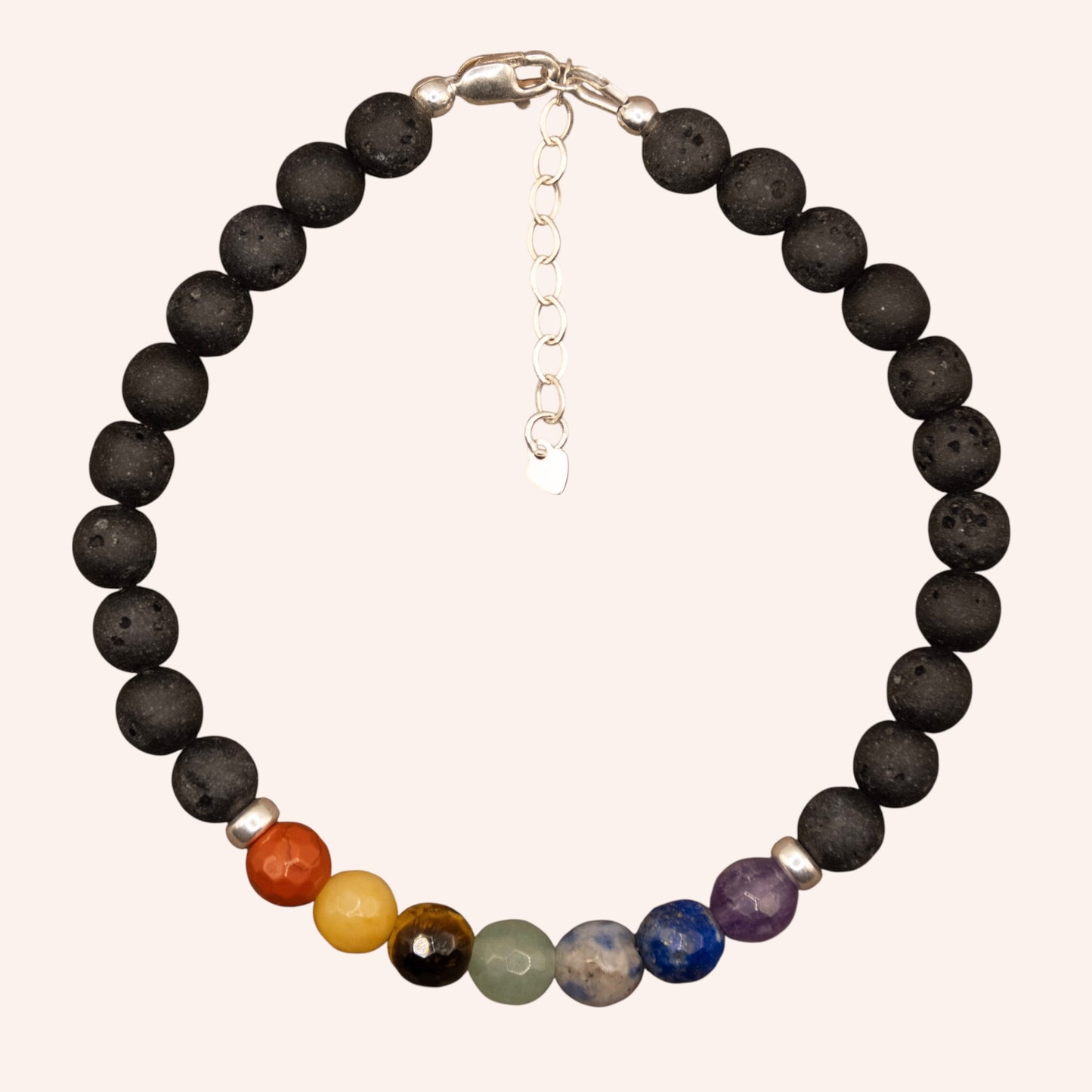 7 Chakra Lava Stone Diffuser Bracelet
