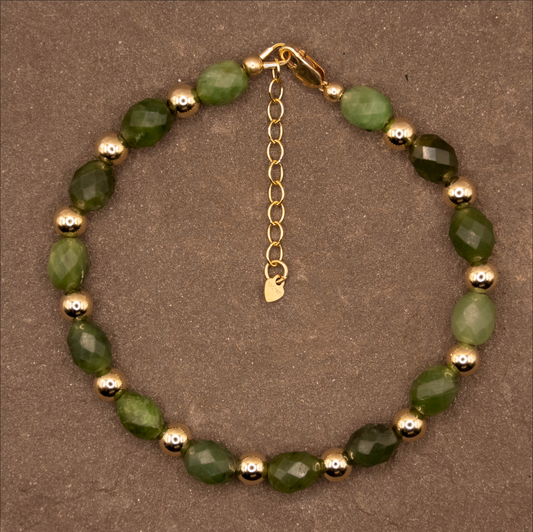Royal Elegance (Green Jade) bracelet